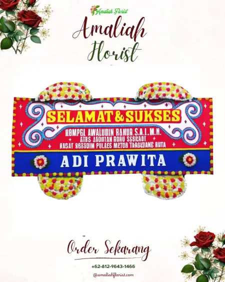 Papan Bunga Ucapan Selamat Prembun